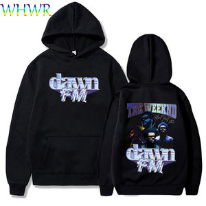 Sudadera de cuello redondo de color puro de corte holgado para hombre personalizada 100% algodón polar acanalado puños a rayas Puff estampado Tallas XS 6XL verano - Product Image 6