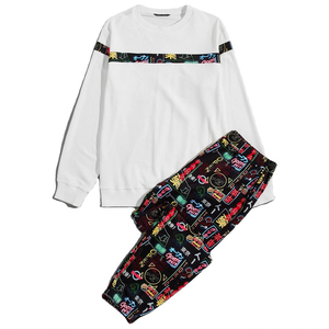 OEM, survêtement slim fit avec logo brodé personnalisé, vêtements décontractés en polaire de haute qualité, survêtement de sport noir, survêtement de jogging - Product Image 5