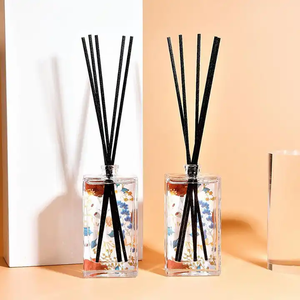 Sang Trọng Tùy Chỉnh Nhãn Hiệu Riêng Bao Bì Hộp Mây Thanh Chai Thủy Tinh Reed Khuếch Tán Với Hương Thơm Tự Nhiên Tinh Dầu - Product Image 5