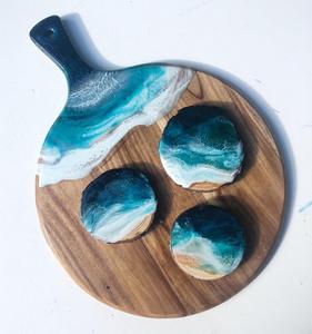 Nouveau design Planche à fromage en bois et résine de style classique Nouvelle production Maison et ustensiles de cuisine Fête d'anniversaire utilisée Nouveau style personnalisé - Product Image 6