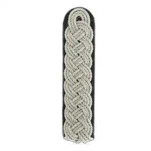 Noeud de planche d'épaule de cérémonie or argent épaulettes et épaulettes cordées de haute qualité faites à la main - Product Image 5