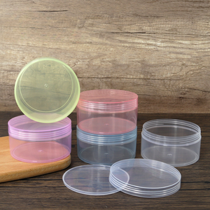 ขวดโหลพลาสติกใสสำหรับ PET ขนาด300มล. พร้อมฝาเกลียวสำหรับขัดผิวเนยดูแลผิวขวดบรรจุภัณฑ์เครื่องสำอาง - Product Image 6