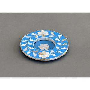 Posavasos de té con incrustaciones de hueso de alta calidad, paquete de nácar cuadrado de lujo, 4 piezas, hogar, restaurante, cocina, posavasos de piedra hechos a mano - Product Image 3