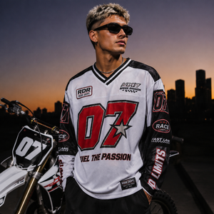 Custom Mesh Long Sleeve Football Jersey <b>Retro</b> Youth Streetwear American Football Jersey Sublimation Racing Motorcycles Shirts - Product Image 1