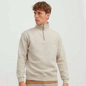 1/4 quart fermeture éclair pull chemise vêtements de sport été confortable élégant demi fermeture éclair sweat Jogging porter grande taille imprimé lavé - Product Image 2