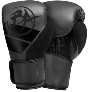 Gants de compétition de boxe pour hommes Gants de combat souples MMA noirs avec caractéristiques imperméables Logo personnalisé pour une utilisation en extérieur - Product Image 1