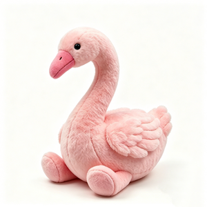 Peluche de Cisne Rosa, Juguete de Peluche de Cisne Rosa, Animal de Peluche de Cisne Rosa, Peluche de Cisne Adorable - Product Image 2