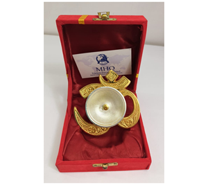 Tortuga de aluminio hecha a mano chapada en oro de alta calidad Akhand Diya Diwali Oil Wick Deepak Wedding Return Gift Lamp Christmas Party - Product Image 5