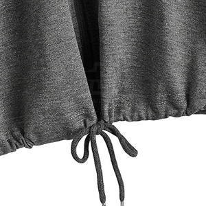 Gran oferta, Top corto de calidad superior, sudaderas con capucha, ropa de invierno informal hecha en fábrica a precio mayorista, cuello con capucha - Product Image 4