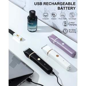 Rasoir électrique rechargeable 3-en-1 pour femmes, étanche, avec tondeuse nasale et fonctionnalités pour la zone pubienne, conforme à la norme IPX7 - Product Image 4
