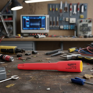 Hazet 3/8'' Long Screwdriver <b>Socket</b> with Profile XZN Square Protective Insulation 1000V - Product Image 3