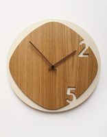 Horloge murale carrée en bois faite à la main de luxe |   Quartz silencieux |   Motif de portrait de style Art déco antique pour la maison