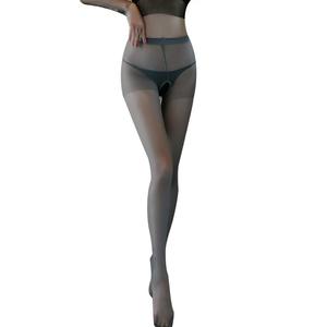 Vente Chaude Bas et collants sexy sans entrejambe en nylon, bas hauts, grande taille, transparents - Product Image 3