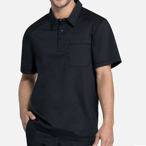 Ensembles d'uniformes médicaux à manches courtes en toile, personnalisables avec logo, respirants, unisexes, pour hôpitaux - Product Image 2