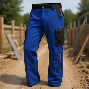 Pantalones de Trabajo BRUNO Talla 54 Azul Marino/Negro Multifuncionales para Herramientas - Product Image 3