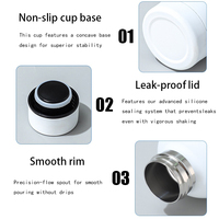 Bouteille d'eau isotherme en acier inoxydable à double paroi de 500 ml avec logo personnalisé