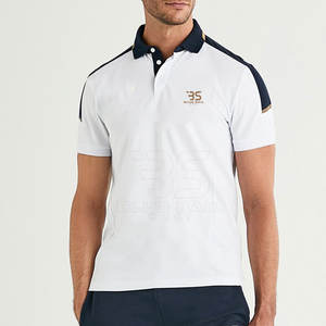 2025สำหรับโปโลผู้ชายผ้าสไตล์ปากีสถานทำตามสั่งโลโก้ได้อย่างสบาย - Product Image 4