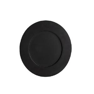 Plaque de chargeur de fer noir moderne tendance fraîche enduite de poudre finie pour les restaurants de mariage hôtels forme de taille personnalisée - Product Image 6