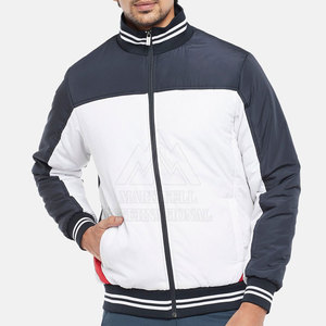 Blouson aviateur coupe ajustée pour homme avec col montant Vêtements d'extérieur d'hiver en différentes couleurs Derniers modèles - Product Image 1