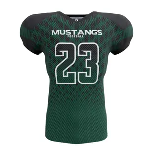 Maillot de football américain personnalisé avec tissu à séchage rapide Numéro et nom personnalisés Point complet Option Taille Plus - Product Image 1