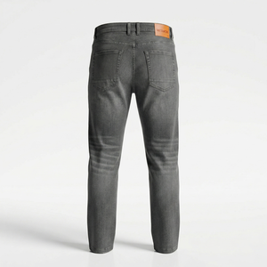 <b>Mens</b> Casual Straight Mid Waist Solid Denim Pant Cotton Poly <b>Stretch</b> Blend Washed Durable Comfort Custom Label Available Bulk - Product Image 2
