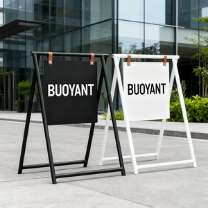 Custom Metal A-<b>Frame</b> Stand Sidewalk Signs <b>Swing</b> Sandwich Board Outdoor Shop Sign a <b>Frame</b> Pavement Signage - Product Image 2