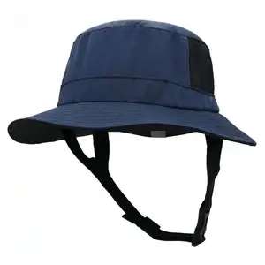 Cappelli a secchiello da sole da uomo in cotone da surf con fascia per il mento protezione solare impermeabili da uomo