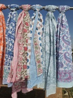Pareo Sarong de Mujer con Estampado Paisley Hecho a Mano, 1 Pieza, Multicolor, para Playa y Fiesta, Secado Rápido, Cubre Traje de Baño Sexy