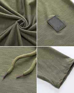 Custom Logo Lined <b>Short</b> <b>Sleeve</b> Casual Solid Color Fleece Polyester/Cotton Quick Dry Winter <b>Hoodie</b> - Product Image 5