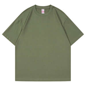 เสื้อยืดผู้ชายผ้าคอตตอนไซส์ใหญ่พิเศษพิมพ์โลโก้สีทึบสั่งพิมพ์ MOQ ต่ำ - Product Image 6