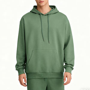 Sudaderas con Capucha para Hombre, Estilo Urbano, Primavera, Bolsillo Sólido, Tela Jersey de Mezcla de Polialgodón de 180 g/m², Logotipo Personalizado, MOQ Bajo, Entrega Rápida, Fábrica OEM - Product Image 3