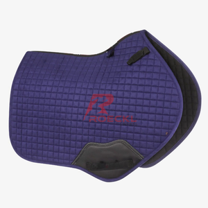Tapis de selle de cheval anglais de haute qualité avec doublure en tissu durable matériau souple ajustement confortable pour l'entraînement prolongé - Product Image 1
