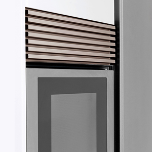Emuca 600mm modulo griglia di ventilazione del forno plastica e alluminio con parti del forno in acciaio inossidabile anodizzato - Product Image 2