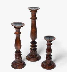 Bougeoir en bois Vintage de luxe élégant à la main bougeoir pour Tables à manger décor à la maison mariages de noël Inc vie - Product Image 2