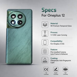 สำหรับ OnePlus 12 5G ฝาหลังเปลี่ยนแบตเตอรี่ ฝาครอบด้านหลังพร้อมกรอบเลนส์กล้อง กาวติด ราคาขายส่งจำนวนมาก - Product Image 4