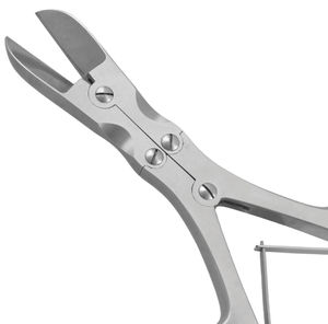 Stille Liston alta calidad ortopédico 27cm cortador de hueso de doble acción fórceps de acero inoxidable curvado acero alemán OEM mantenido - Product Image 6