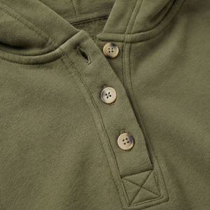 Sudadera con Capucha y Botones para Mujer, Informal, Ligera, con Bolsillo Tipo Canguro, Logotipo Personalizado, Felpa Suave, para Correr, Gimnasio, Ropa Deportiva - Product Image 4