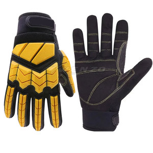 Pakistan Made High Quality Leather Impact Gloves with Adjustable <b>Wristlet</b> Cuff Breathable & Durable Customizable for Unisex Use - Product Image 1