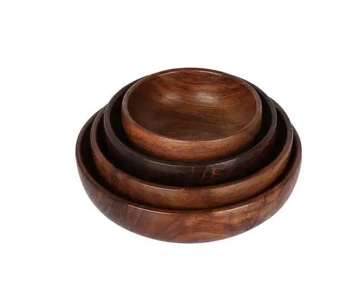 Ciotola in legno di legno di grandi dimensioni realizzata a mano in legno e morden kichan bigh stoviglie per la lavorazione del legno