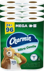 Papel Higiénico Charmin Ultra Gentle, Paquete de 6 (Paquete de 4), Total 24 Mega Rollos = 96 Rollos Regulares - Product Image 3