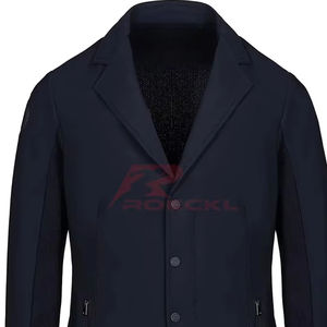 Veste d'équitation de concours en gros vêtements équestres brodés personnalisés design élégant et durable tissu extensible respirant - Product Image 1