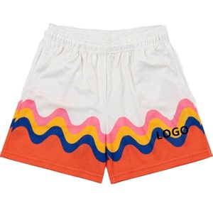 Bañador de 1 pieza personalizado para hombre, tejido de malla de patrón sólido con cordón, bañadores tejidos, elemento de moda sencillo, logotipo frontal - Product Image 2