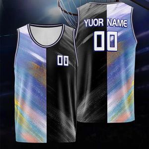 Maillots de basket-ball pour hommes séchage rapide et respirant Sublimation personnalisée taille plus pour adultes prix du service OEM avec service OEM - Product Image 2