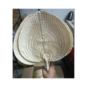 Leaf Shaped Bamboo <b>Hand</b> <b>Fan</b> Wall Decor Handwoven Wedding Gifts <b>Fans</b> Natural Palm Leaf Handfan - Product Image 5
