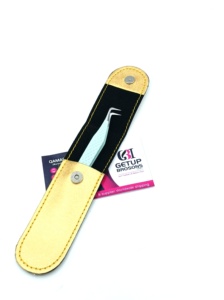 GETUP BROSONS IMPEX Nouvelle conception Pince à épiler pour extensions de cils en acier inoxydable, finition Seaglass, revêtement en poudre, 90 degrés, lisse et anti-magnétique - Product Image 4