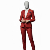 Blazer Formal de Negocios para Mujer, Superventas, Color Sólido, Manga Larga, Un Solo Botón, Antiarrugas, Transpirable, Lona 100% Algodón