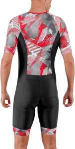 Traje de Neopreno Unisex Personalizado para Triatlón con Mangas Cortas, Material Transpirable, Logotipo Frontal Impreso y Cremallera en el Pecho - Product Image 3