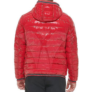 Veste matelassée d'hiver unisexe Col mandarin Logo avant Imperméable à l'eau Capuche OEM Personnalisée - Product Image 3