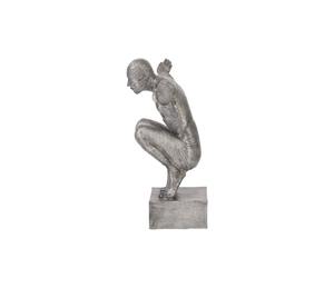 Elegante Figura Masculina de Metal Plateado, Objeto de Mesa, Escultura Moderna para Mesa, Decoración Elegante y Lujosa para el Hogar u Oficina, Procedente de la India - Product Image 3
