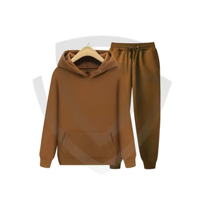 High Quality Unisex Solid Acid Wash Anti-Static <b>Tracksuit</b> Comfortable Breathable Hooded Sets Latest Design Autumn 100% Cotton - Product Image 1